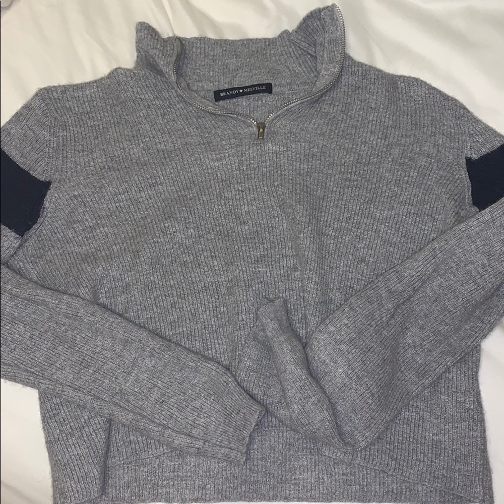 Quarter zip brandy mellville sweater